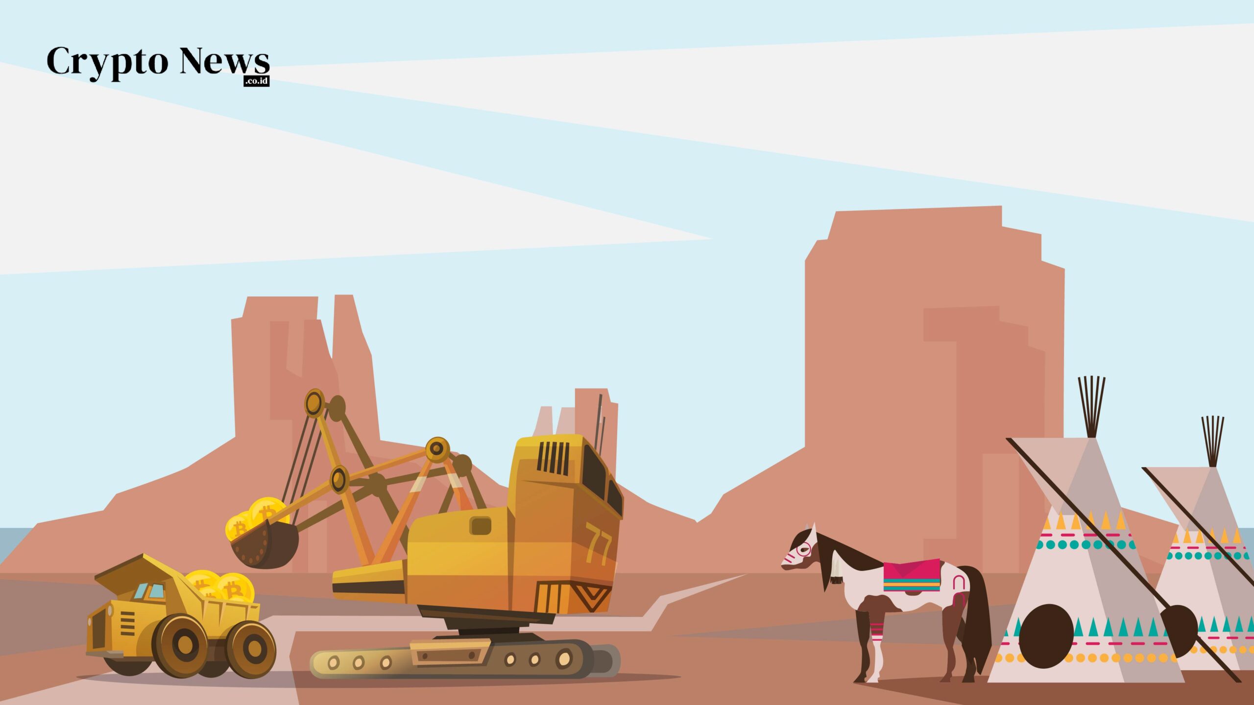Illust : Bangsa Navajo Menggunakan Energi Berkelanjutan untuk Menambang Bitcoin