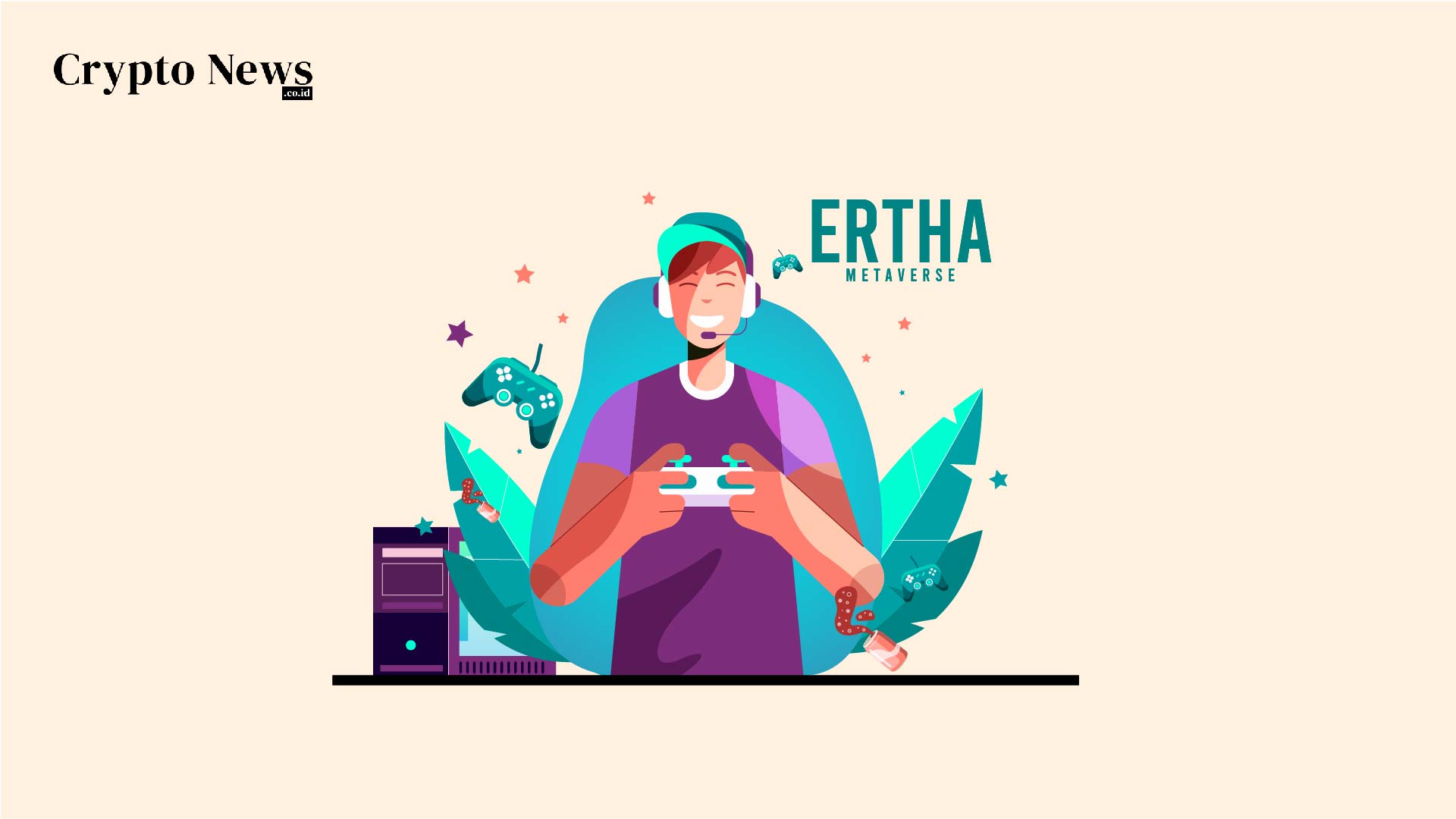 Crypto news indonesia, situs berita cryptocurrency & blockchain - illust : ertha metaverse berhasil mengumpulkan $5,4 juta untuk pengembangan play-to-earn dan nft