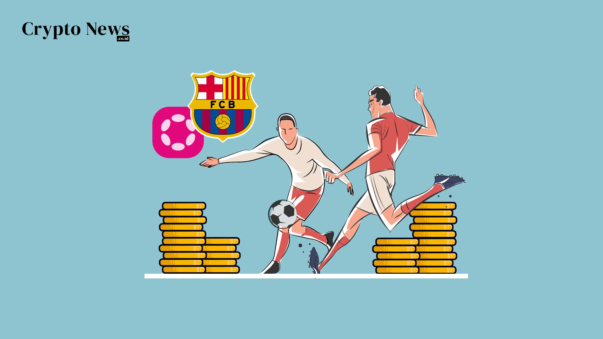 Illust : Cryptocurrency Polkadot Menjadi Sponsor Klub Sepakbola Barcelona
