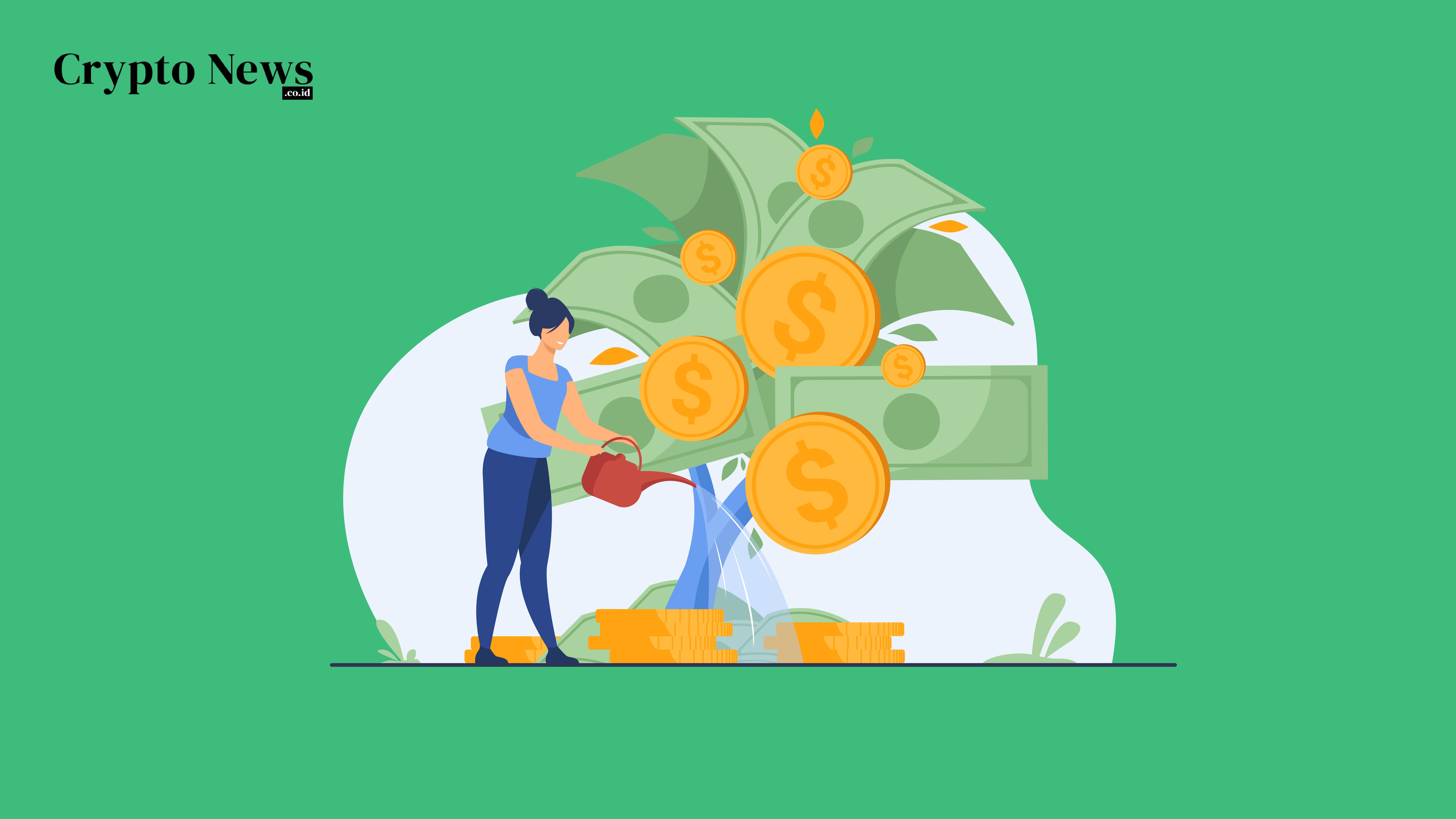 Sumber Asset : Woman investing created by pch.vector - www.freepik.com